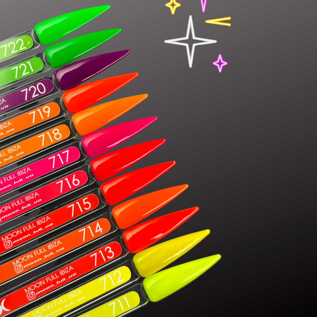 MOON FULL Ibiza color №714 (Neon orange)