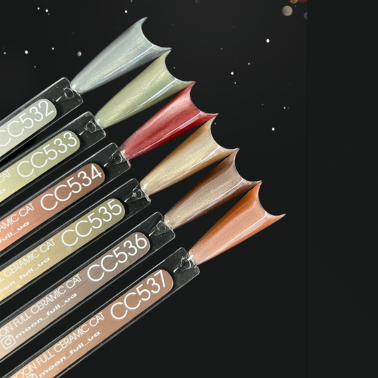 MOON FULL Ceramic Cat Eye Nº 537( Peach satin)