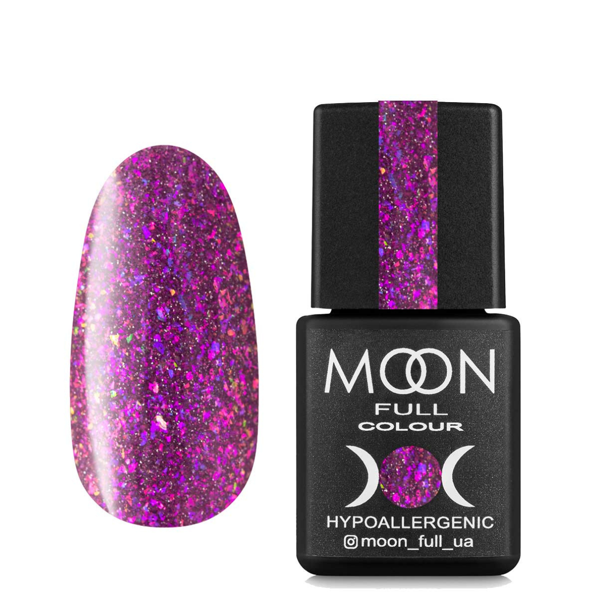 MOON FULL Chrome Flake Disco №02 (Orchid with shimmer)