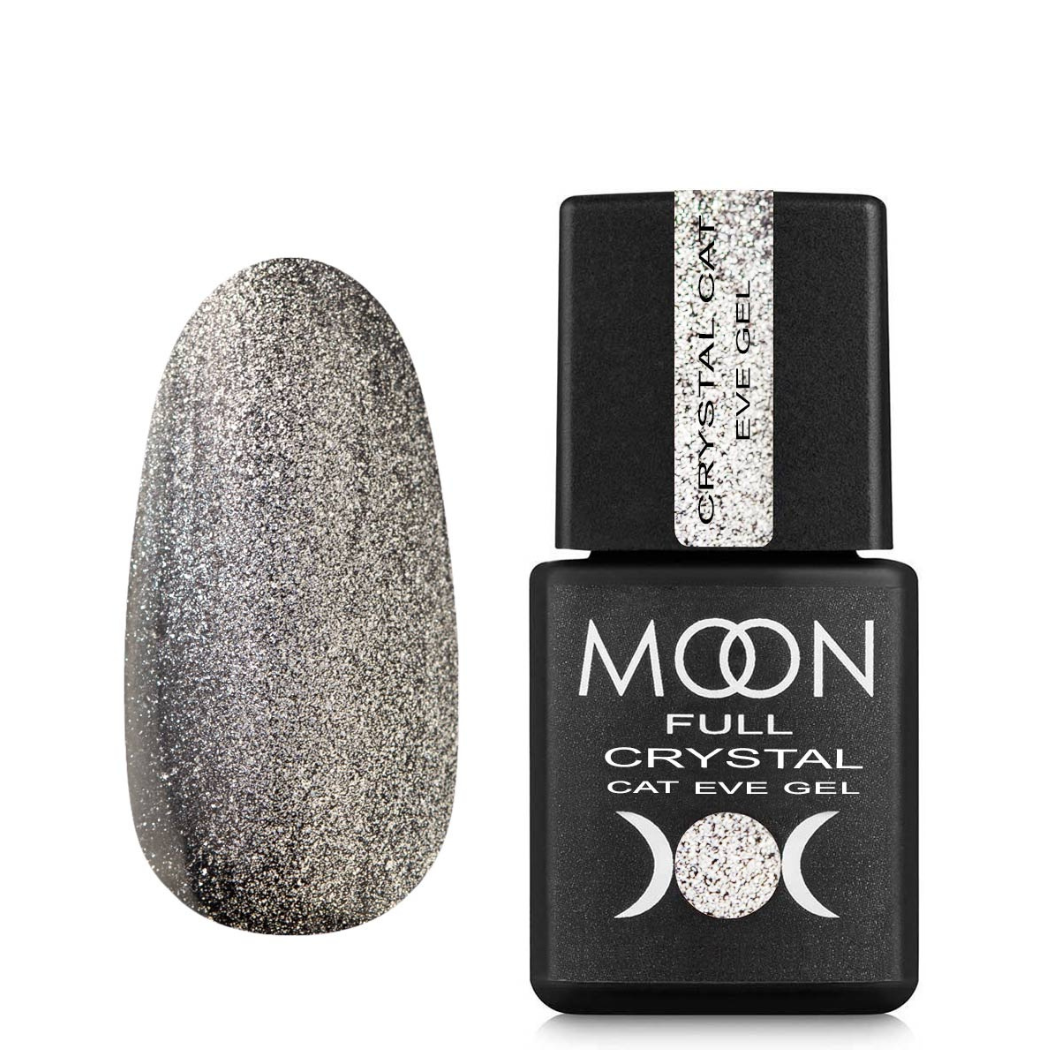 MOON FULL Full Crystal Cat Eye gel (Silver crystal)
