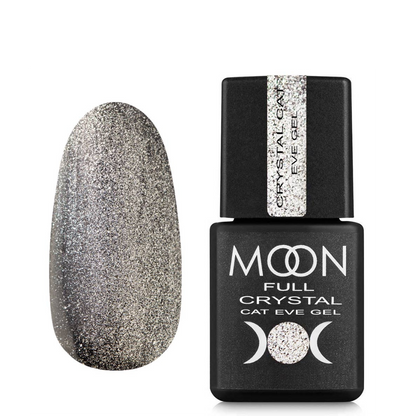 MOON FULL Full Crystal Cat Eye gel (Silver crystal)