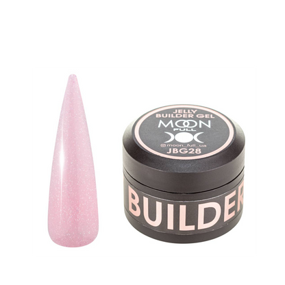 MOON FULL Jelly Builder Gel №JBG 28(Soft pink translucent with shimmer)