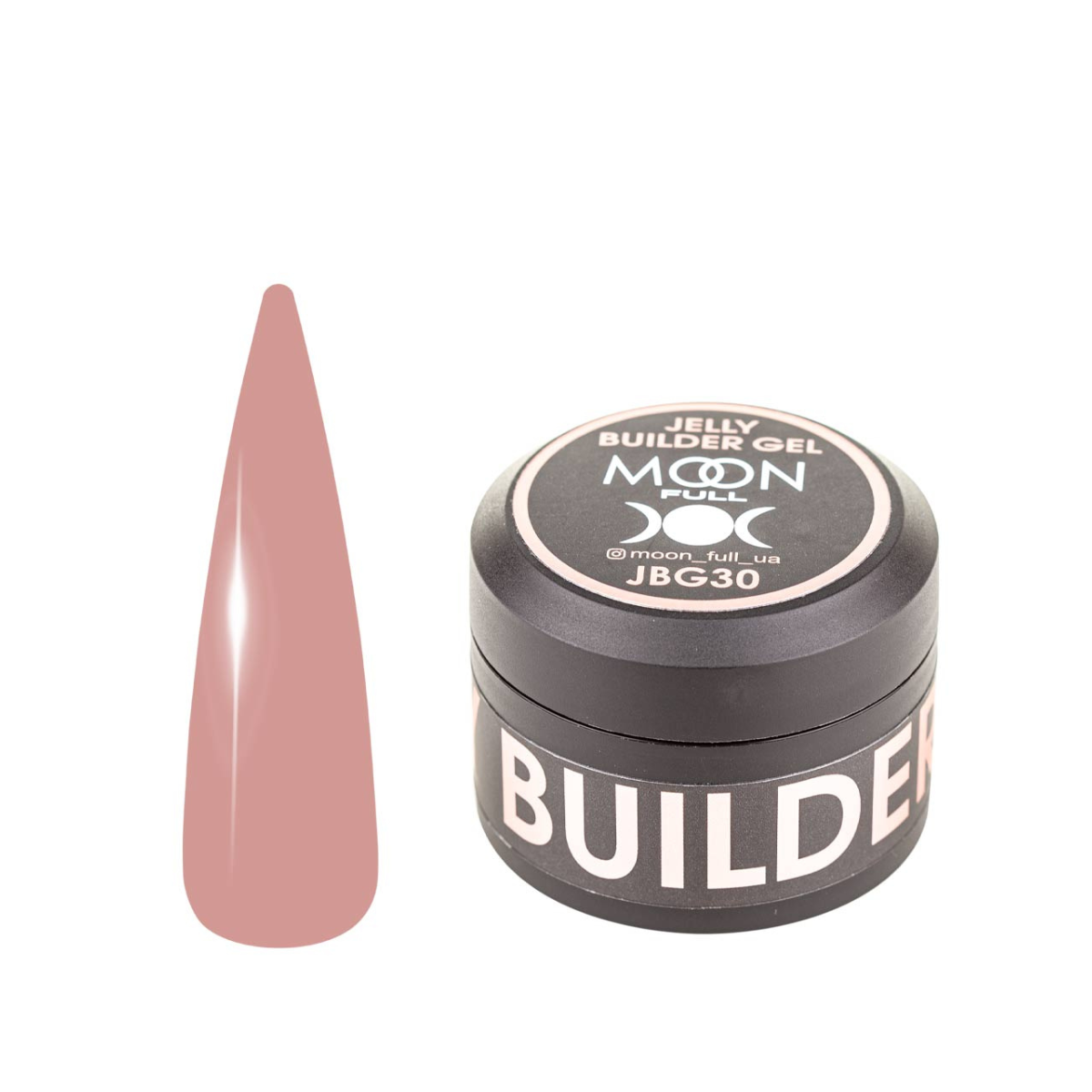 MOON FULL Jelly Builder Gel №JBG 30(Milk chocolate with pink)
