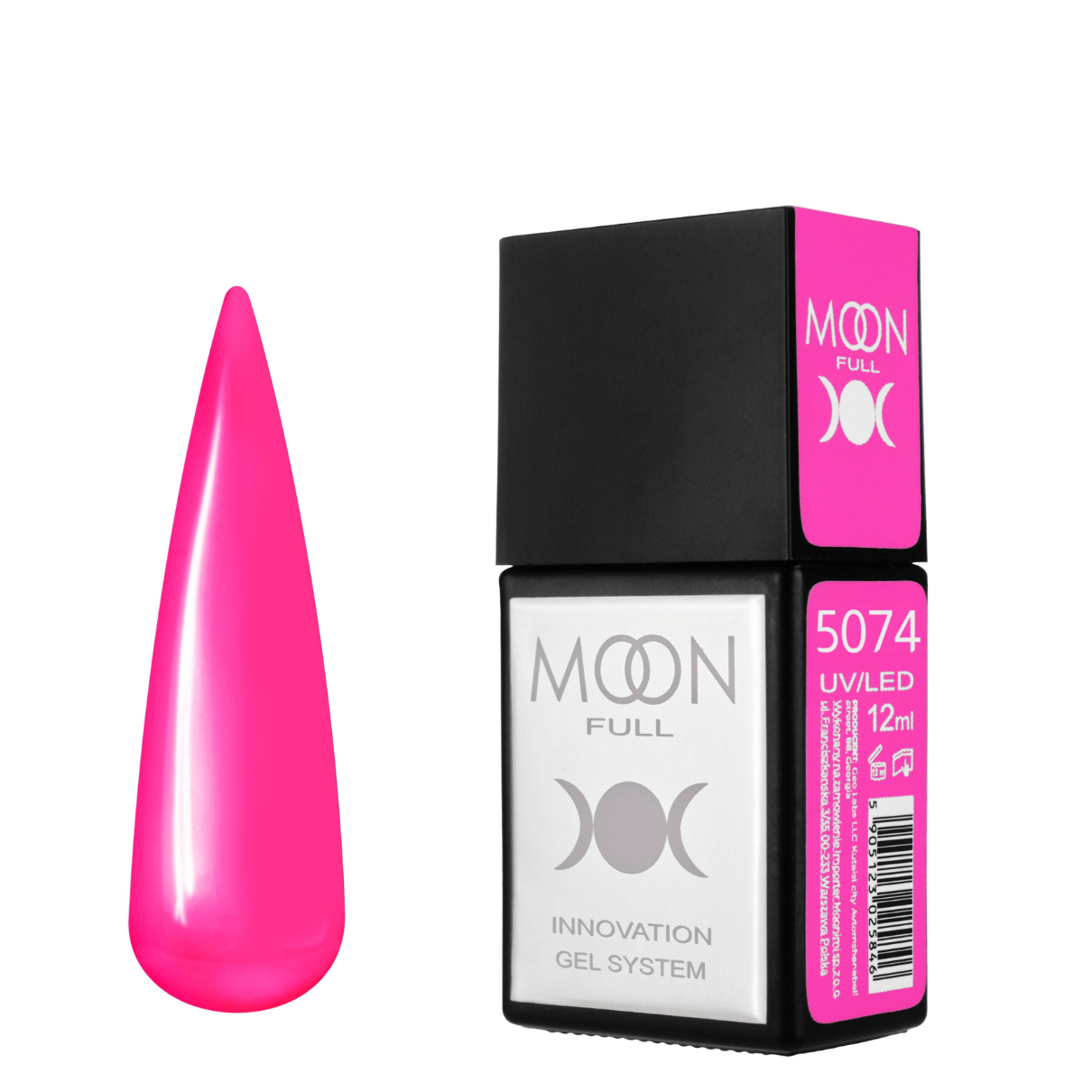MOON AMAZING Color Gel polish 12ml №5074