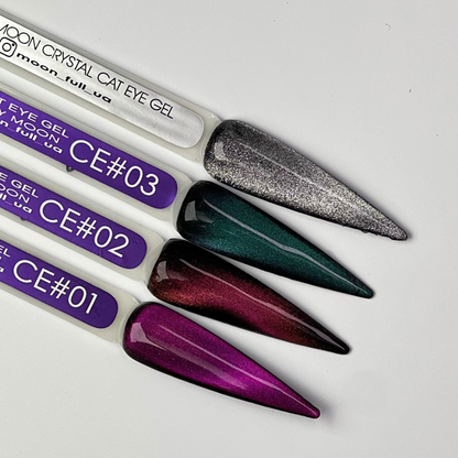 MOON FULL Full Crystal Cat Eye gel (Silver crystal)