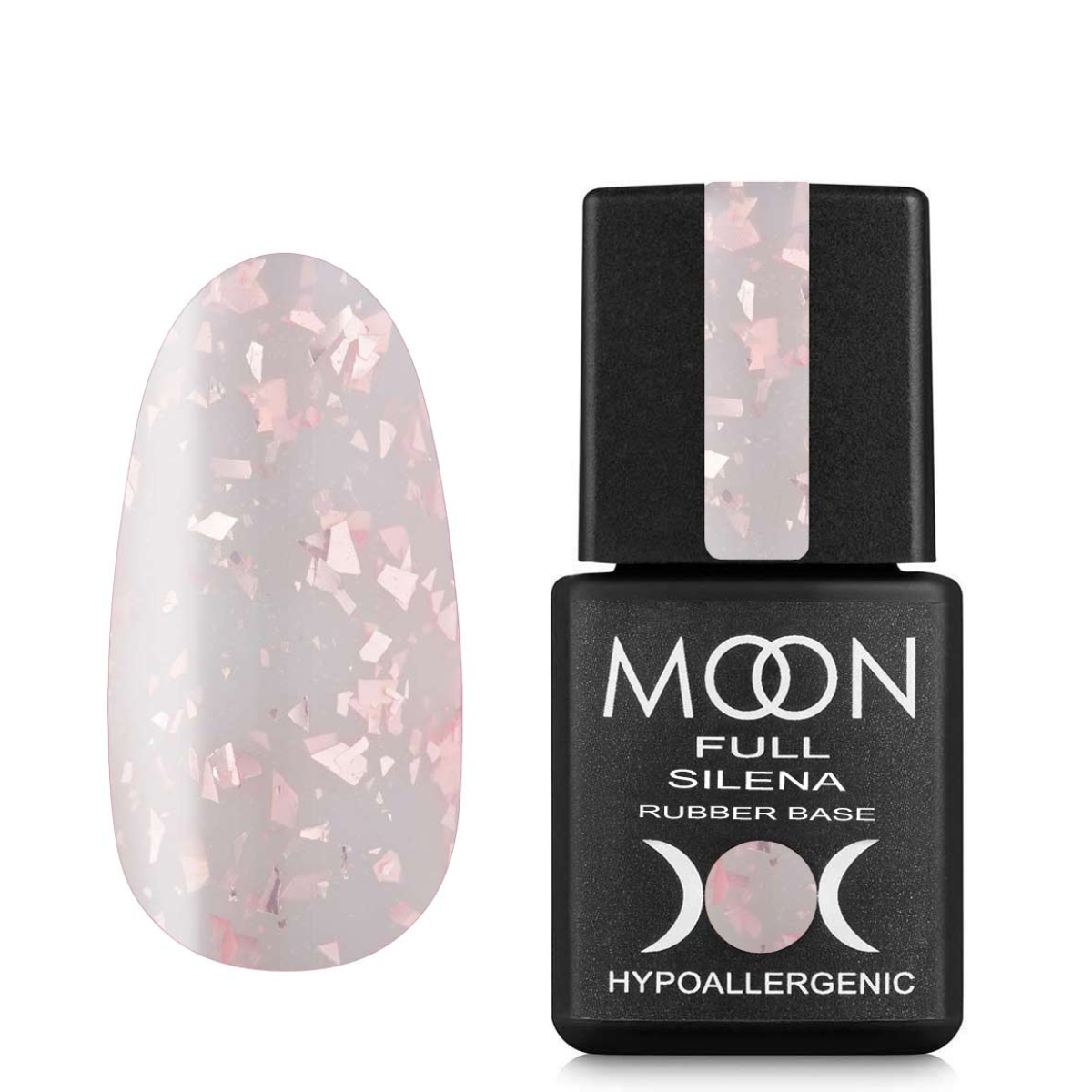 MOON FULL Potal Rubber Base  8ml Silena №2022 (Milky with pink frosting)