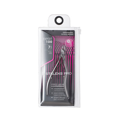 Alicate profissional de pele Staleks Pro Expert 100, 7 mm