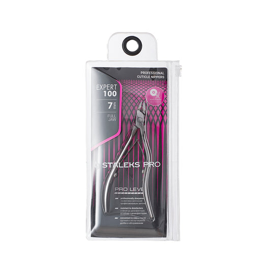 Alicate profissional de pele Staleks Pro Expert 100, 7 mm